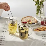 IKEA SKEDSTÖR (ИКЕА СКЕДСТОР) — Кружка, разные цвета, желтый/черный, 30 мл — фото 4