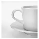 IKEA IKEA 365+ (ИКЕА ИКЕА 365+) — Чашка с блюдцем, белая, 13 мл — фото 3