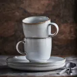IKEA GLADELIG (ИКЕА ГЛАДЕЛИГ) — Кружка, серая, 37 мл — фото 2