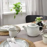 IKEA GLADELIG (ИКЕА ГЛАДЕЛИГ) — Заварочный чайник, серый, 1,2 л — фото 5
