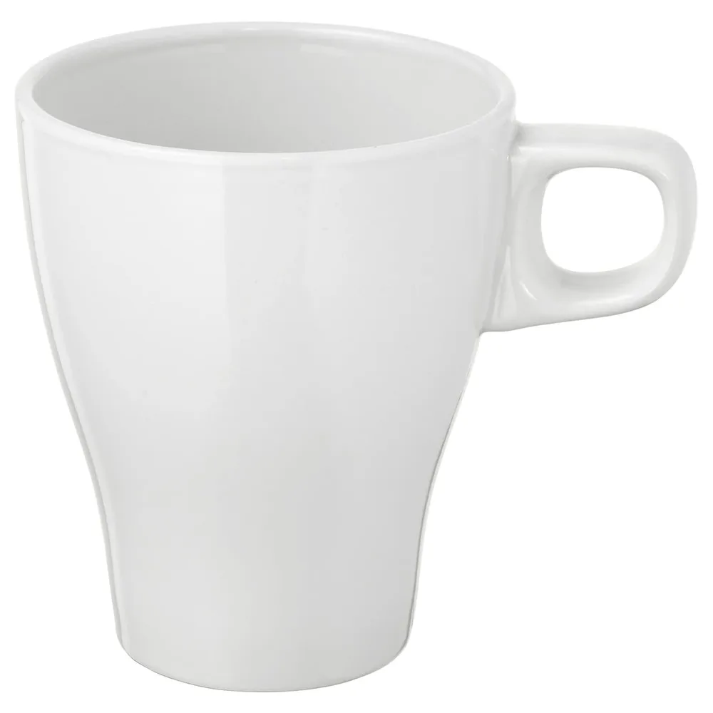 IKEA FÄRGRIK (ИКЕА ФЭРГРИК) — Кружка, керамогранит белый, 25 мл
