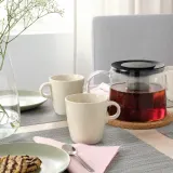 IKEA FÄRGKLAR (ИКЕА ФЭРГКЛАР) — Кружка, бежевый глянцевый, 37 мл — фото 4