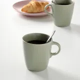 IKEA FÄRGKLAR (ИКЕА ФЭРГКЛАР) — Кружка, матовая зеленая, 37 мл — фото 4