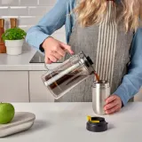 IKEA ENVÄLDIG (ИКЕА ЕНВЭЛДИГ) — Дорожная термокружка, нержавеющая сталь/черный, 35 мл — фото 3
