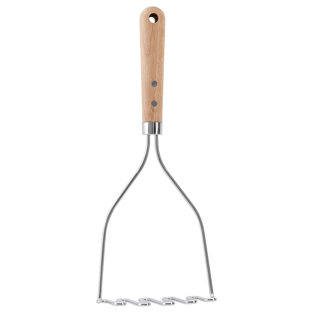 IKEA VARDAGEN (ИКЕА ВАРДАГЕН) — Картофелемялка, нержавеющая сталь/бук, 30 см