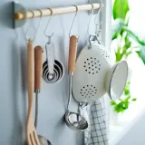 IKEA VARDAGEN (ИКЕА ВАРДАГЕН) — Опрокидыватель, нержавеющая сталь/бук, 33 см — фото 3