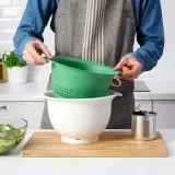 IKEA UPPFYLLD (ИКЕА УППФЙЛЛД) — Дуршлаг, ярко-зеленый, 24 см — фото 3