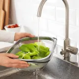 IKEA IDEALISK (ИКЕА ИДЕАЛИСК) — Дуршлаг, нержавеющая сталь/черный, 34x23 см — фото 3