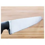 IKEA VÖRDA (ИКЕА ВОРДА) — Нож для хлеба, черный, 23 см — фото 3
