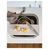 IKEA LILLHAVET (ИКЕА ЛИЛЛХАВЕТ) — Разделочная доска, светло-серый, 48x17 см — фото 5