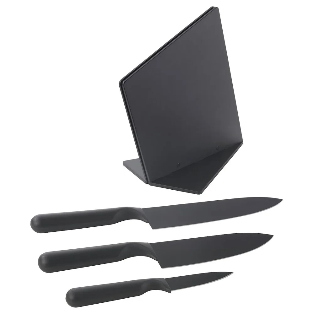 IKEA JÄMFÖRA (ИКЕА ЙЭМФОРА) — Блок с 3 ножами, черный