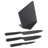 IKEA JÄMFÖRA (ИКЕА ЙЭМФОРА) — Блок с 3 ножами, черный — фото 1