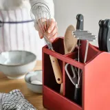 IKEA HAVSMAL (ИКЕА ХАВСМАЛ) — Блок для ножей, коричневый и красный — фото 4
