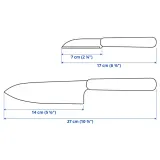 IKEA FÖRDUBBLA (ИКЕА ФОРДУББЛА) — Набор ножей, 2 шт, серый — фото 6