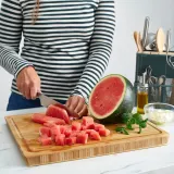 IKEA APTITLIG (ИКЕА АПТИТЛИГ) — Мясной блок, бамбук, 45x36 см — фото 2