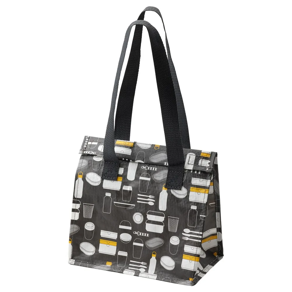 IKEA FLADDRIG (ИКЕА ФЛАДДРИГ) — Сумка для ланча, серый дизайн, 25x16x27 см