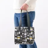 IKEA FLADDRIG (ИКЕА ФЛАДДРИГ) — Сумка для ланча, серый дизайн, 25x16x27 см — фото 3