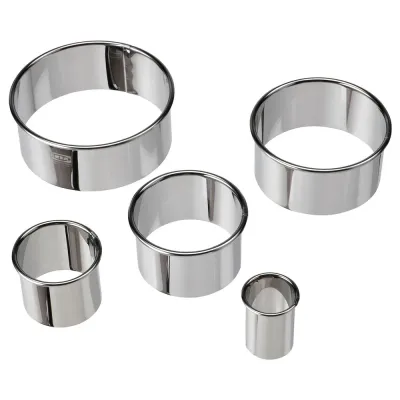 IKEA LÄTTBAKAD (ИКЕА ЛЭТТБАКАД) — Ножницы для печенья, 5 шт, серебристые