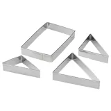 IKEA LÄTTBAKAD (ИКЕА ЛЭТТБАКАД) — Ножницы для печенья, 4 шт., нержавеющая сталь — фото 1