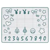 IKEA BAKTRADITION (ИКЕА БАКТРАДИТИОН) — Силиконовый коврик, белый/бирюзовый, 61x46 см — фото 1