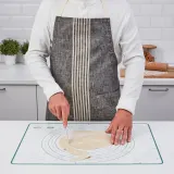 IKEA BAKTRADITION (ИКЕА БАКТРАДИТИОН) — Силиконовый коврик, белый/бирюзовый, 61x46 см — фото 5