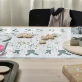 IKEA BAKTRADITION (ИКЕА БАКТРАДИТИОН) — Силиконовый коврик, белый/бирюзовый, 61x46 см — фото 6