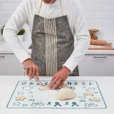 IKEA BAKTRADITION (ИКЕА БАКТРАДИТИОН) — Силиконовый коврик, белый/бирюзовый, 61x46 см — фото 7