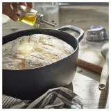 IKEA VARDAGEN (ИКЕА ВАРДАГЕН) — Кастрюля с крышкой, эмалированный чугун Матовый/черный, 5 л — фото 5