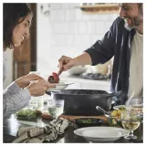 IKEA VARDAGEN (ИКЕА ВАРДАГЕН) — Кастрюля с крышкой, эмалированный чугун Матовый/черный, 6,5 л — фото 5
