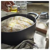 IKEA VARDAGEN (ИКЕА ВАРДАГЕН) — Кастрюля с крышкой, эмалированный чугун Матовый/черный, 6,5 л — фото 7