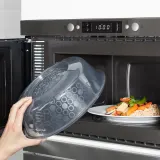 IKEA PRICKIG (ИКЕА ПРИСКИГ) — Крышки для микроволновой печи, серые, 26 см — фото 2