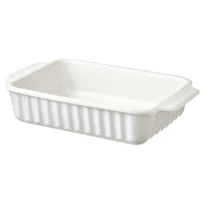 IKEA POETISK (ИКЕА ПОЕТИСК) — Жаропрочное блюдо, сливки, 30x20 см