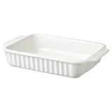 IKEA POETISK (ИКЕА ПОЕТИСК) — Жаропрочное блюдо, крем, 34x23 см — фото 1
