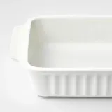 IKEA POETISK (ИКЕА ПОЕТИСК) — Жаропрочное блюдо, крем, 34x23 см — фото 4