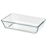 IKEA MIXTUR (ИКЕА МИКСТУР) — Жаропрочное блюдо, прозрачное стекло, 27x18 см — фото 1