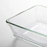 IKEA MIXTUR (ИКЕА МИКСТУР) — Жаропрочное блюдо, прозрачное стекло, 27x18 см — фото 3