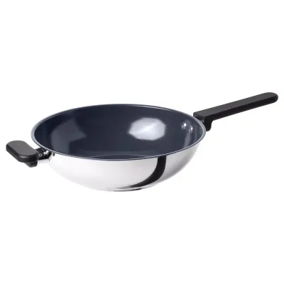 IKEA MIDDAGSMAT (ИКЕА МИДДАГСМАТ) — Вок, антипригарное покрытие/нержавеющая сталь, 28 см