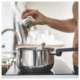 IKEA MIDDAGSMAT (ИКЕА МИДДАГСМАТ) — Кастрюля с крышкой, прозрачное стекло/нержавеющая сталь, 2 л — фото 5