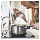 IKEA MIDDAGSMAT (ИКЕА МИДДАГСМАТ) — Кастрюля с крышкой, прозрачное стекло/нержавеющая сталь, 2 л — фото 6