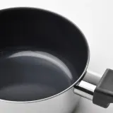 IKEA MIDDAGSMAT (ИКЕА МИДДАГСМАТ) — Кастрюля с крышкой, антипригарное покрытие прозрачное стекло/нержавеющая сталь, 1 л — фото 2