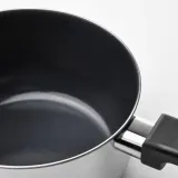 IKEA MIDDAGSMAT (ИКЕА МИДДАГСМАТ) — Кастрюля с крышкой, антипригарное покрытие прозрачное стекло/нержавеющая сталь, 2 л — фото 3