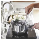 IKEA MIDDAGSMAT (ИКЕА МИДДАГСМАТ) — Кастрюля с крышкой, антипригарное покрытие прозрачное стекло/нержавеющая сталь, 2 л — фото 6