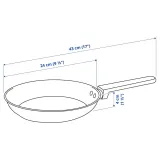 IKEA MIDDAGSMAT (ИКЕА МИДДАГСМАТ) — Сковороды, 2 штуки, антипригарное покрытие/нержавеющая сталь — фото 7