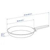IKEA MIDDAGSMAT (ИКЕА МИДДАГСМАТ) — Сковороды, 2 штуки, антипригарное покрытие/нержавеющая сталь — фото 8