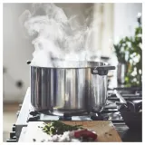 IKEA MIDDAGSMAT (ИКЕА МИДДАГСМАТ) — Кастрюля с крышкой, прозрачное стекло/нержавеющая сталь, 10 л — фото 4