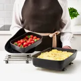 IKEA LYCKAD (ИКЕА ЛЙСКАД) — Жаропрочное блюдо, 2 штуки, темно-серый — фото 2