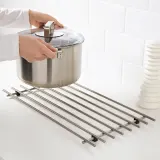IKEA LÄMPLIG (ИКЕА ЛЭМПЛИГ) — Блюдце, нержавеющая сталь, 50x28 см — фото 2