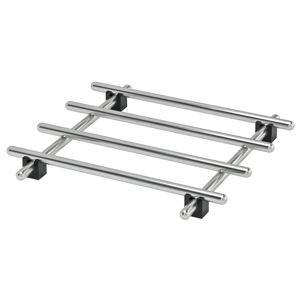 IKEA LÄMPLIG (ИКЕА ЛЭМПЛИГ) — Блюдце, нержавеющая сталь, 18x18 см
