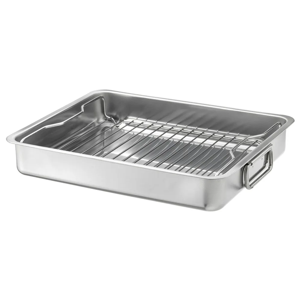 IKEA KONCIS (ИКЕА КОНСИС) — Форма для выпечки с решеткой, нержавеющая сталь, 40x32 см