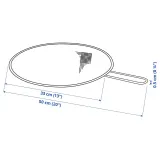 IKEA KLOCKREN (ИКЕА КЛОСКРЕН) — Сетка для крышки, 33 см — фото 5